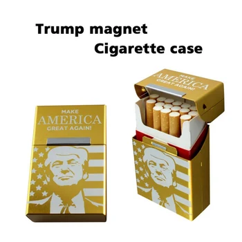 1 BUC Trump Fumat Țigări din Aluminiu Caz de Țigară Țigară Buzunar de Stocare Cadou Ornamente Auto