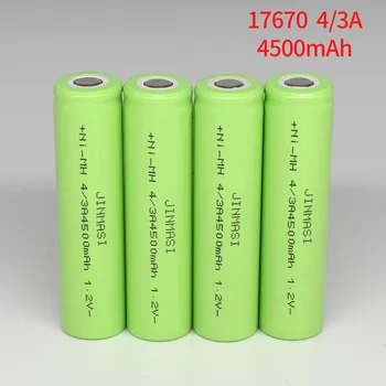 2-30 bucată 17670 4/3A reîncărcabilă baterie 4500mAh 1.2 V ni-mh 17670 4/3a baterie