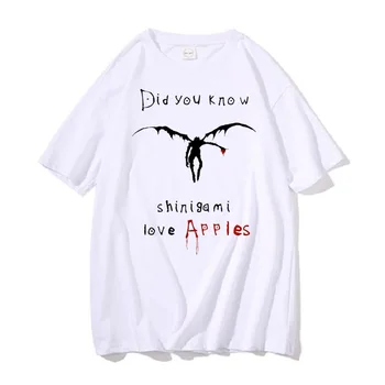 Noutatea Death Note Shinigami Ryuk T-shirt Femei Maneci Scurte Manga Japoneză Light Yagami T-shirt Bumbac Anime Tee Idee de Cadou y2k
