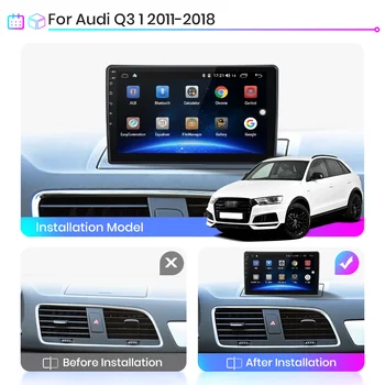 Junsun V1 Android 10.0 DSP CarPlay Radio Auto Video Multimedia Player Auto Stereo GPS Pentru Audi Q3 MMI 2G 3G 2011-2018 2 din dvd