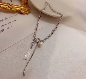 Perla clavicula lanț design unic ciucure scurt clavicula noi 2020 fete chic colier