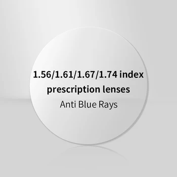 1.56 1.61 1.67 1.74 Index Baza De Prescriptie Medicala Lentile Anti Blue Light Rășină Asferice, Lentile Optice Miopie Hipermetropie Prezbiopie Lentes