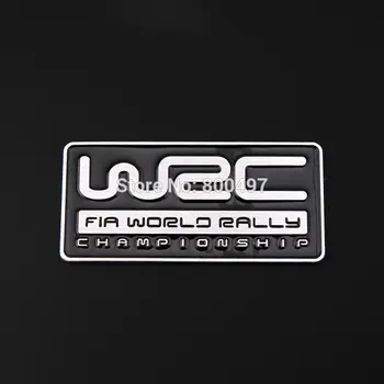 Cele mai noi 3D din Aliaj de Aluminiu Masina Emblema Pentru WRC FIA World Rally Championship Accesorii Auto Adeziv Logo-ul Auto Car Styling Insigna