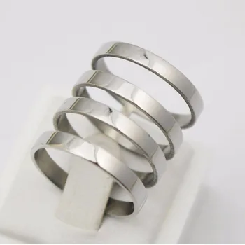 Punky Stil de Patru Bucle Conectate Argint culoare Inel Midi din Oțel Inoxidabil Buclă Largă Inel Bijuterii Femei Pentru Petrecere