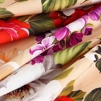 145 cm lățime tesatura de bumbac stofa de metru de material tipărit bujor rochie de cusut de îmbrăcăminte esarfa handmade tesatura alibaba express
