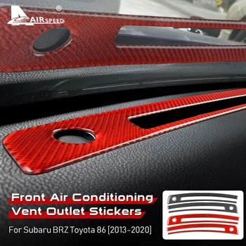 Fibra de Carbon pentru Subaru BRZ, Toyota 86 2013-2020 Accesorii Auto de Interior Frontală Aer Condiționat Priza de Aerisire Acoperă Autocolante Tapiterie