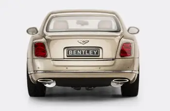 1/18 Pentru Rastar Bentley Mulsanne 2017 Turnat Sub Presiune, Metal Model De Masina Jucării Fată Băiat Cadou De Colectare Negru/Auriu Metal,Plastic,Cauciuc
