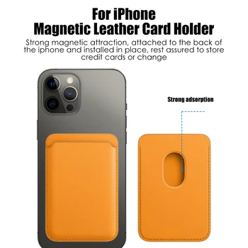 Card Magnetic Geanta Suport Pentru iPhone 12 Pro Max Carduri de Portofel Recipient Pungi Pentru Telefon 12 Mini Magnet Puternic punct de Atracție Roșu de Lux