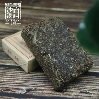 Anhua Baishaxi Întuneric Ceai cu Flori de Aur Întuneric Ceai Fu Caramida 300g