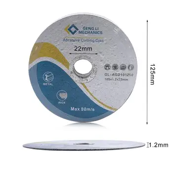 50/100buc Accesorii Dremel 125mm Disc Abraziv Discuri de Tăiere Întărite Tăiat Roți de Slefuire Cuttter Instrumente Pentru Metal Oțel