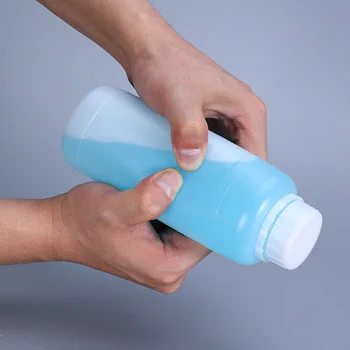 Gol 1000ML flacon din peid pentru alcool/Șampon/vopsea Rotund recipient de plastic de Grad Alimentar sticle 4BUC/lot