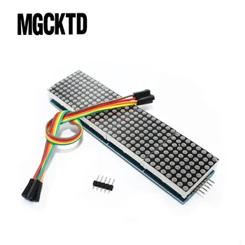 MAX7219 Dot Matrix Module Pentru Microcontroler 4 Într-Un singur Ecran cu 5P Linie