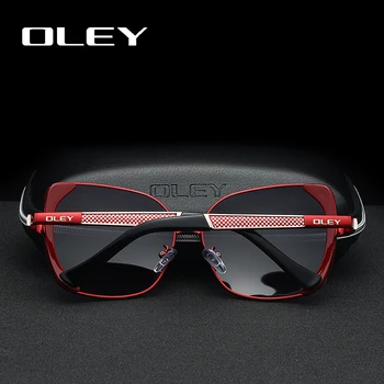 OLEY Clasic de Brand de Moda Cadru Mare pentru Femei ochelari de Soare Polarizat Fluture Retro Protectie UV Ochelari Y5190