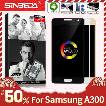 Super AMOLED Pentru Samsung A300 Galaxy Display LCD Touch Screen Digitizer For SAMSUNG A3 LCD A300H A300F A300 Display