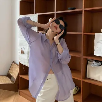 HziriP Coreean Chic Solid Scurtă Proaspete 2020 Liber Casual Elegant Nou Streetwear Eleganta Blând Subțire Topuri De Bază Se Potrivesc Tricouri