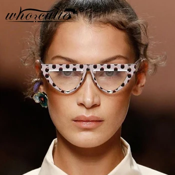 CINE CUTIE Dot Ochi de Pisica ochelari de Soare Femei de Moda 2019 Brand de Lux de Designer de Epocă Cateye Cadru 90 Ochelari de Soare Doamna Oculos S042
