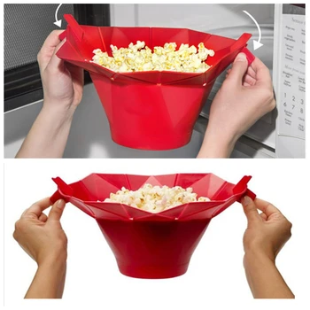 Aomily cuptorul cu Microunde Filtru de Floricele de Porumb Pop Castron cu Microunde în condiții de Siguranță Manual Bucătărie Nouă Tort Mucegai Bakingwares DIY Popcorn