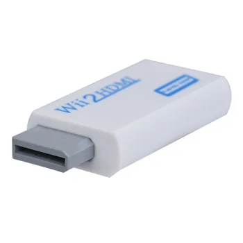 Malloom 2019 Universal Full HD HDMI 1080P Convertor Adaptor 3.5 mm Stereo Audio Jack de Ieșire Pentru Wii 2 Conector HDMI, Alb