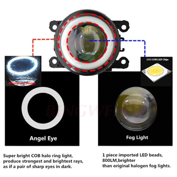 2 buc/set Angel Eye auto-styling Ceață Lămpi de iluminat cu LED Pentru Citroen C5 2001 2002 2003 2004 2005 2006 2007