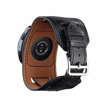Pentru Samsung Gear S2 Sport S3 Manșetă din piele de curea 20mm/22mm Înlocuire Trupa glaxery ceas 46/42mm