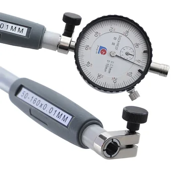 Dial Calibru inelar 50-160 mm/0,01 mm Carcasa din Aluminiu Metrice Cadran Indicator pentru Cilindri cu Diametrul interior de Instrumente de Măsurare