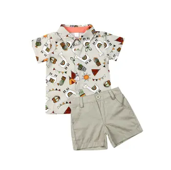 Emmababy Copii Copilul Băieți Copii Haine Costume Seturi Scurte, Topuri Tricou + Pantaloni Scurti