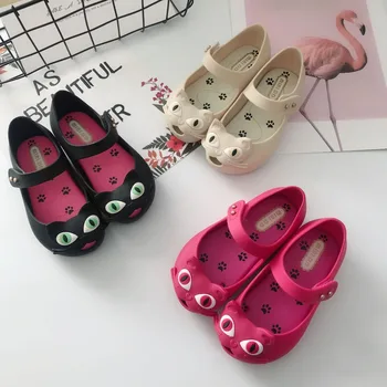 Mini Melissa 3 Pisici de Culoare Copii, Sandale Fete Jeleu Sandale 2019 Vara Fete Sandale Copilul Pantofi de Plaja 12cm-19cm