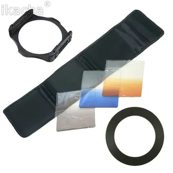 Fierbinte Camera Lens Kit Filtru Gradient Albastru Portocaliu Gri + 1 Buc Inel Adaptor + Filtrare + Geanta Pentru Cokin Seria P SLR