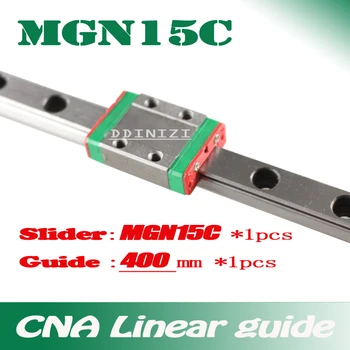 15mm ghidaj Liniar MGN15 L=400mm liniar de cale ferata + MGN15C Timp liniar de vagon pentru CNC X Y Z Axei de transport Gratuit