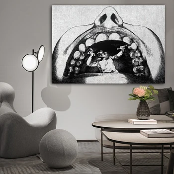 Decor Acasă Dentist Panza Hd Imprimare Dinte Anatomice Postere Nordic Pictura Modernă Umor Arta De Perete Living Modular Imagine