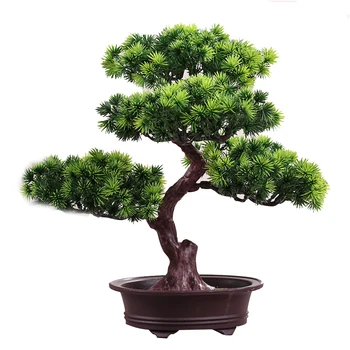 Biroul Realiste DIY Ornament Festival Decorative Bonsai Pin Copac bonsai Artificial Simulare Accesorii pentru Casa Plante de Ghiveci