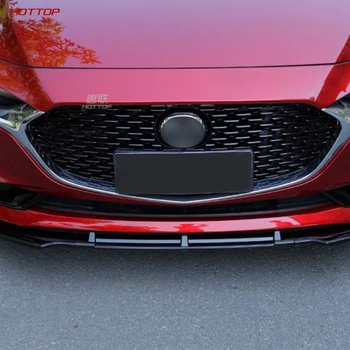 Negru Strălucitor Spoiler Fata Buze Body Kit Eleron Pentru 2020 Mazda 3 Sedan Axela Părți Exterioare Crom Styling