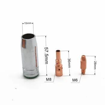 COSTUM de CO2 Mig Mag 25AK de sudură corp tip de contact suport duza de gaz