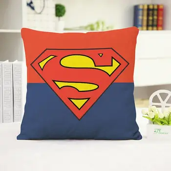 Desene animate Marvel Super Hero Logo Perna Moale Capacul de Imprimare de Perne pentru Canapea Superman Decor Copii Baieti față de Pernă
