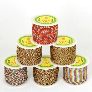 25-140Yards 0.4-4mm Multicolor Linie Colorată Chineză Nod Firul de Cordon Brățară Colier DIY Accesorii Bijuterii Constatările Procesului