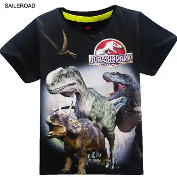 4-11 ani Copii Copii pantaloni Scurți Topuri Tricouri Tricou de Vara Adolescent Băieți Fete T-Shirt Pentru Dinozaur Vara Tricouri SAILEROAD