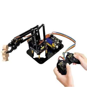 Keyestudio 4DOF Acrilice Jucării Robot Braț Mecanic Gheara Kit pentru Arduino Robot DIY