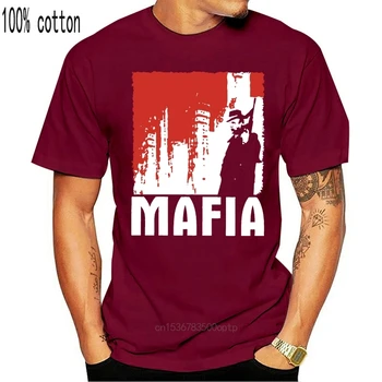 Online Tricou Magazin MenO-Gât Mafia 1 The City Of Lost Heaven Joc T-Shirt (Black Red) S-3XL Maneci Scurte cel Mai bun Prieten al Tricouri