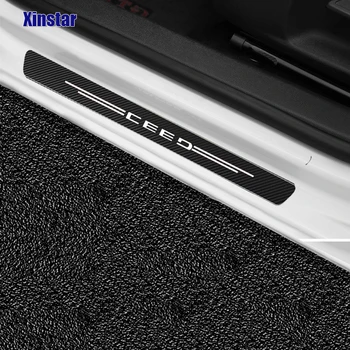 4buc fibra de Carbon GT Autocolant auto Pentru Kia ceed Accesorii Auto