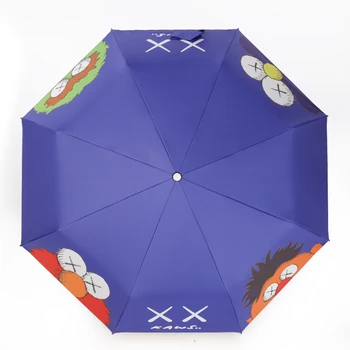 Nou Minunat Automată Umbrelă de Ploaie Femei Stil de desen Animat de Pliere Umbrelă de Soare Copii Windproof 8 Coaste de protecție Solară Umbrelă de soare UPF50+