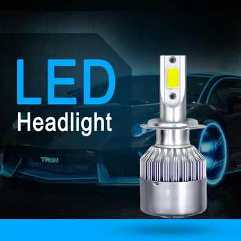 Muxall LED-uri Auto Faruri Becuri H4 Lampa 880 881 H8 H9 H11 LED Lampa H7 9003/4/5/6/7 6000K 8000K IP68 Automată a Farurilor Lumini Auto 2 BUC