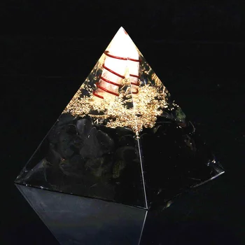 Energia De Cristal Cerc De Vindecare Negru Cristal Reiki Piramida Chakre Piatra Naturala Orgonice Joasa Piramide Fengshui Decor Acasă