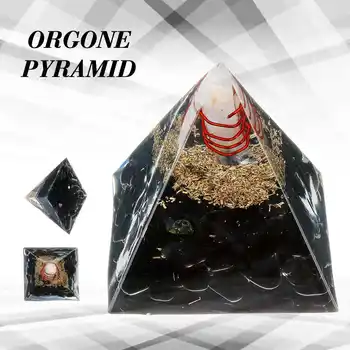 Energia De Cristal Cerc De Vindecare Negru Cristal Reiki Piramida Chakre Piatra Naturala Orgonice Joasa Piramide Fengshui Decor Acasă