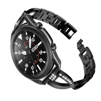 Bratara Pentru Samsung Galaxy Watch 3 45mm 41mm Bling Diamant WatchBand de Metal de Oțel de Înlocuire moda watchStrap trupa Brățară
