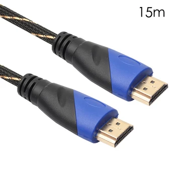 SOONHUA 10/15 Metri Nouă Împletitură Cablu HDMI 1.4 Placat cu Aur, cu Conexiune la 1080P HD AV Cable