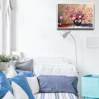 Mână-pictat Flori Imagini Pentru Home Design Pentru Dormitor, Camera de zi de Decorare Tablouri Decor de Perete