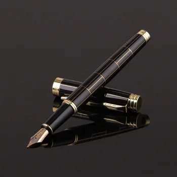 De lux model în Carouri de Cerneală, Peniță de Stilou de Afaceri Scris Semnarea Pixuri Caligrafie Cadou de Birou Rechizite