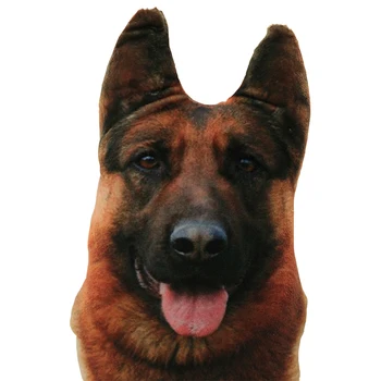 Simulare 3D Plus de Câine Animal Pernă de Pluș Scurt Pad Drăguț Perna Decor Acasă Copii de Desene animate Cadou Scaun Perna Scaunului