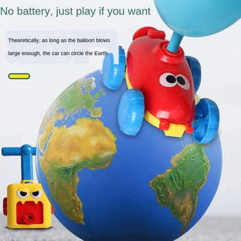 Educație Experiment de Jucărie Inerțiale Putere Balon Jucărie Mașină de Puzzle Distractiv Inerțiale de Putere Masina de Baloane, Jucării pentru Copii Cadouri