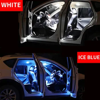 9pcs LED lampa plăcuței de înmatriculare + lumini interioare pachet kit pentru anii 2011-Hyundai Elantra Dom Harta Portbagaj zona de Marfă Lămpi de lumină
